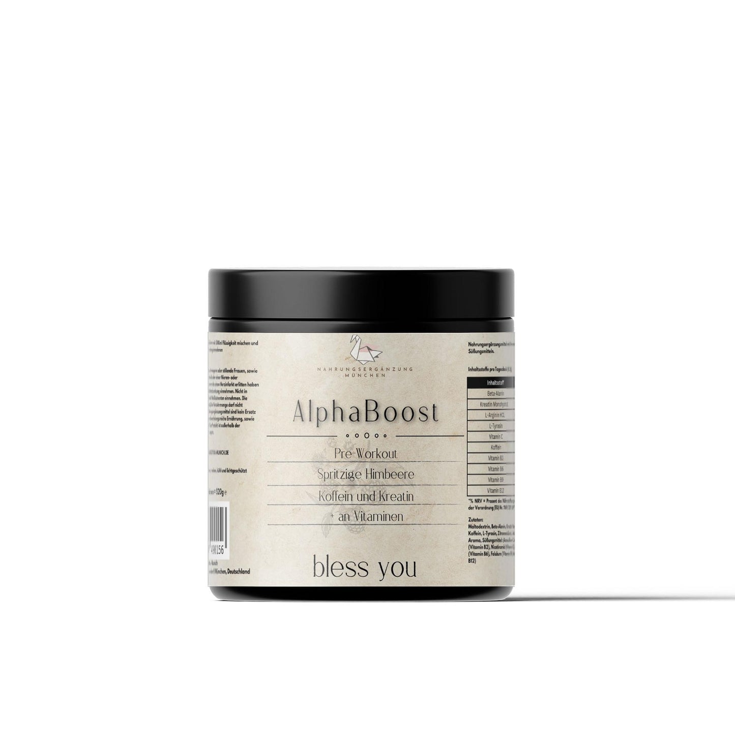 AlphaBoost Natürlicher Himbeere Pre-Workout