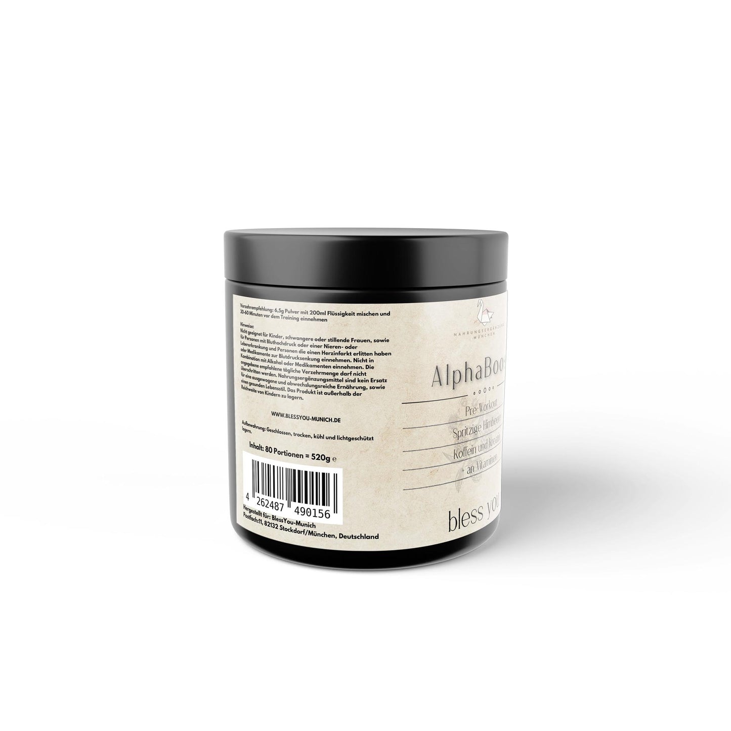 AlphaBoost Natürlicher Himbeere Pre-Workout