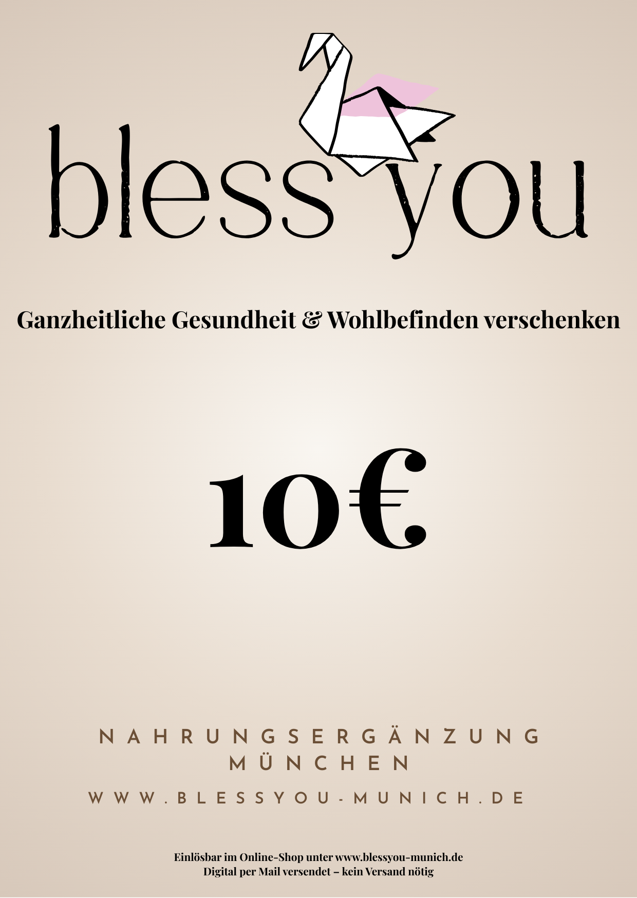 BlessYouMunich Geschenkgutschein