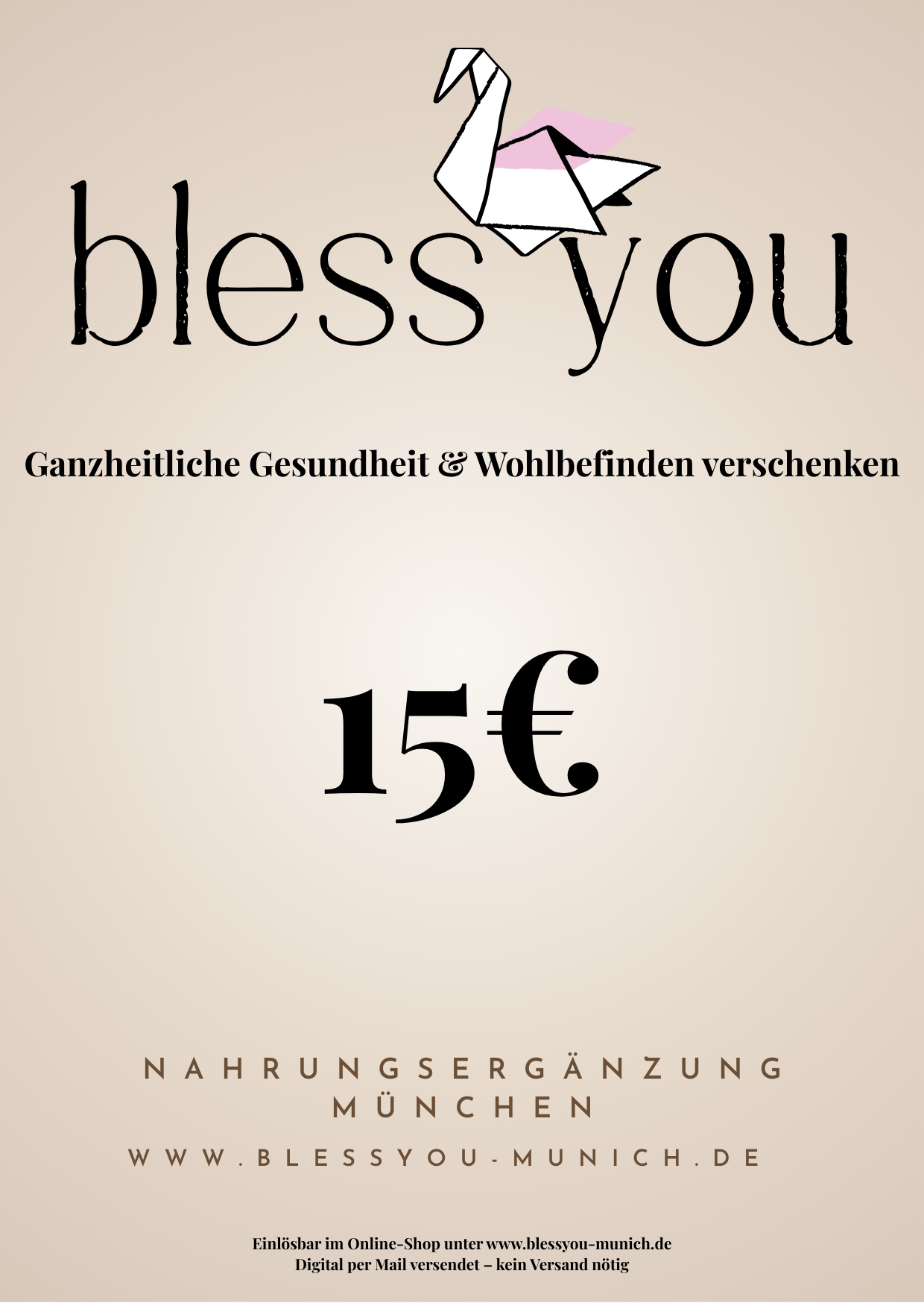 BlessYouMunich Geschenkgutschein
