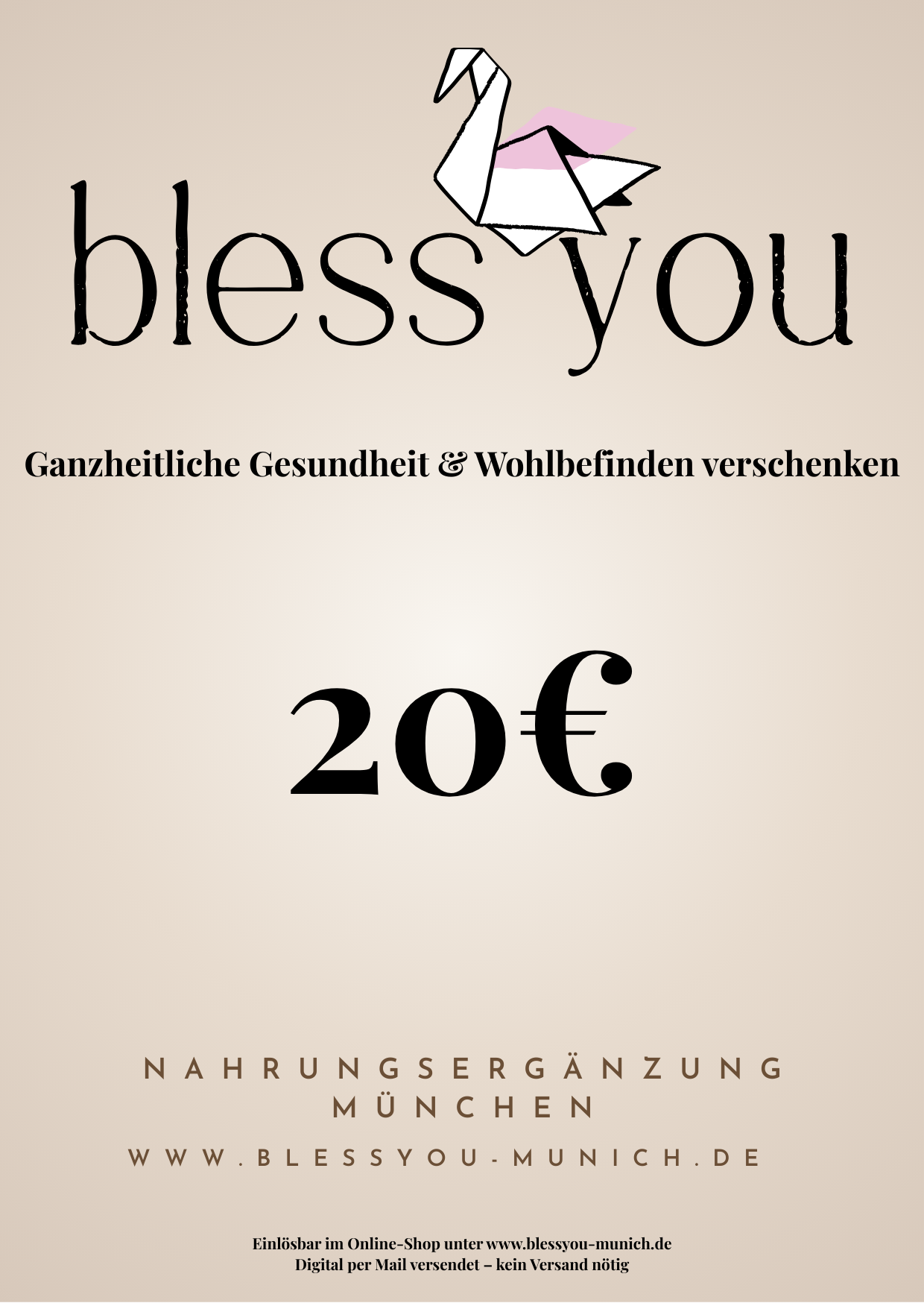 BlessYouMunich Geschenkgutschein