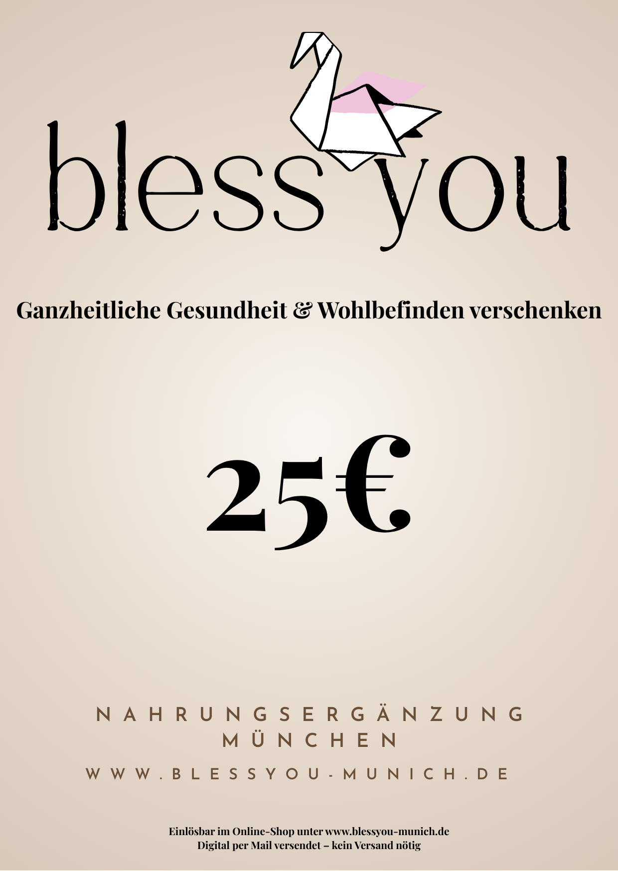 BlessYouMunich Geschenkgutschein