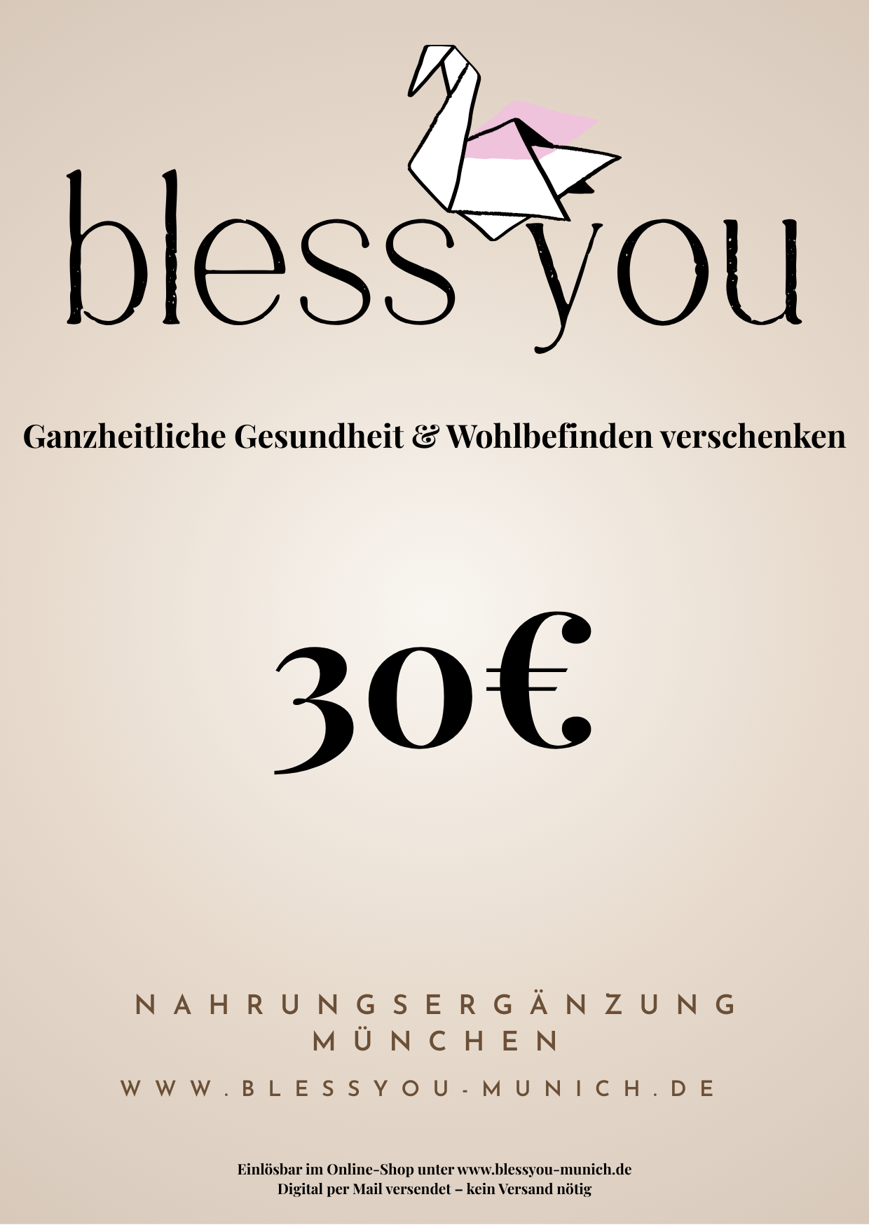 BlessYouMunich Geschenkgutschein