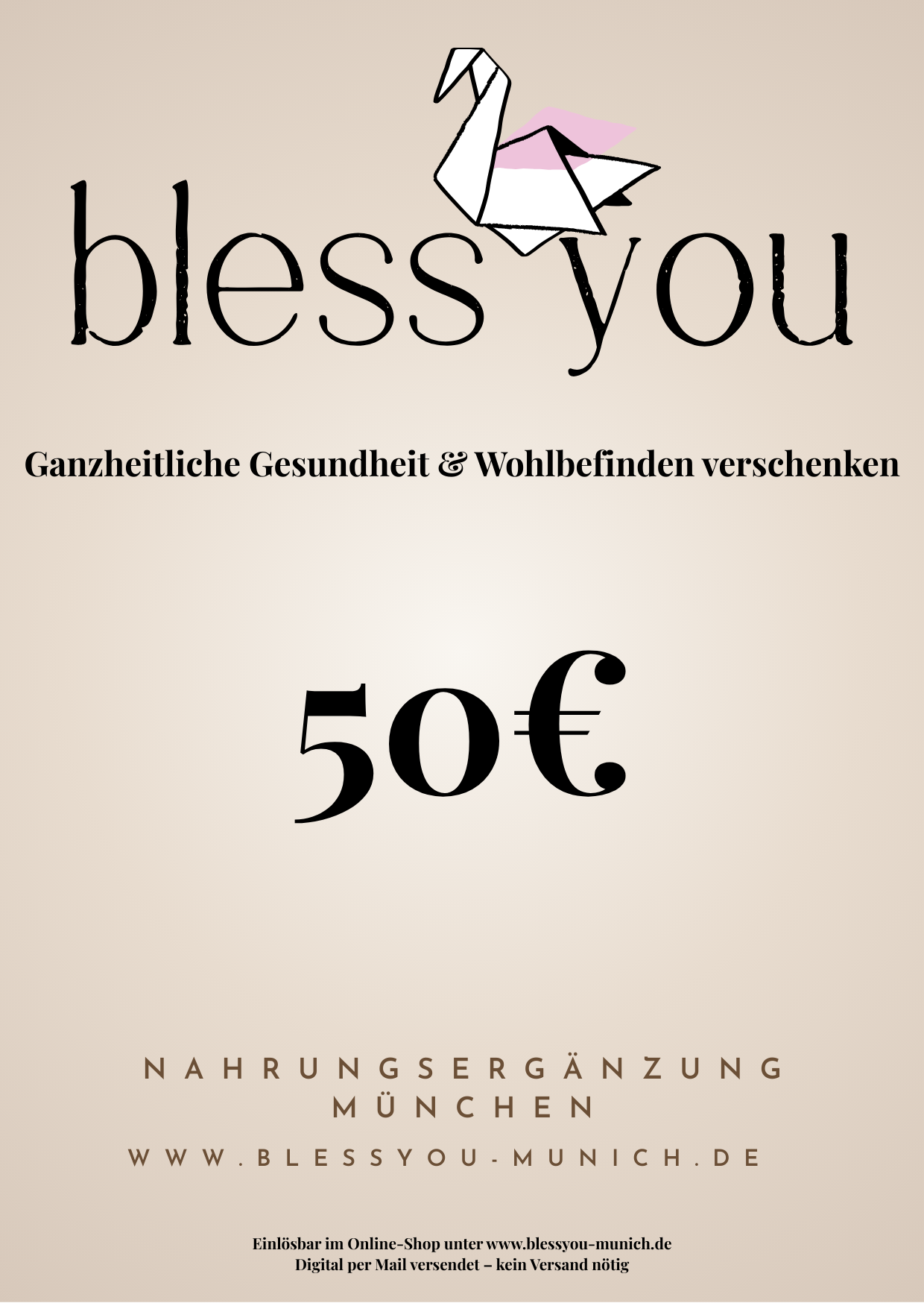 BlessYouMunich Geschenkgutschein
