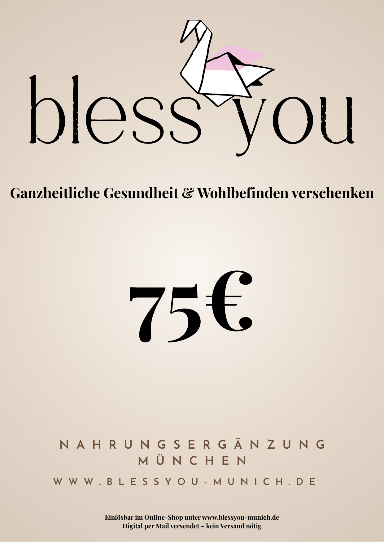 BlessYouMunich Geschenkgutschein