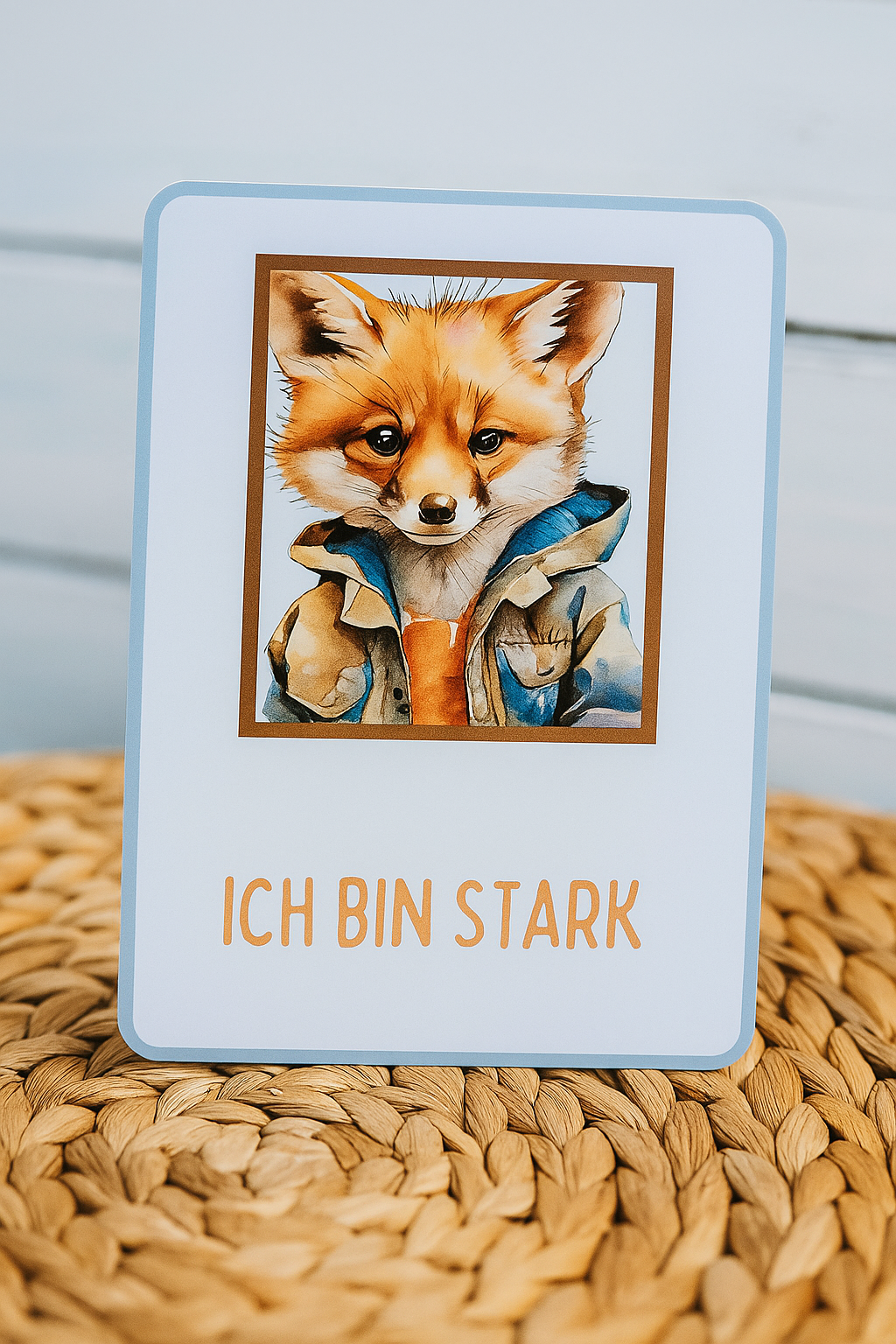 Affirmationskarten mit Tiermotiven – Handgemacht & Laminiert